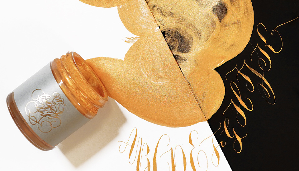 KWZ kaligraficky inkoust - yellow gold